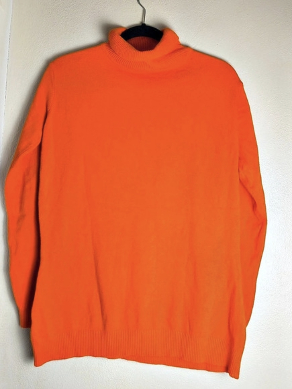 For G and PL Orange Turtleneck Cozy Knit Sweater Size 2X
